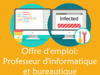 Offre d'emploi: informatique et bureautique