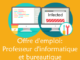 Offre d'emploi: informatique et bureautique