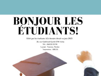 Bonjour les étudiants! n°4 - 2025