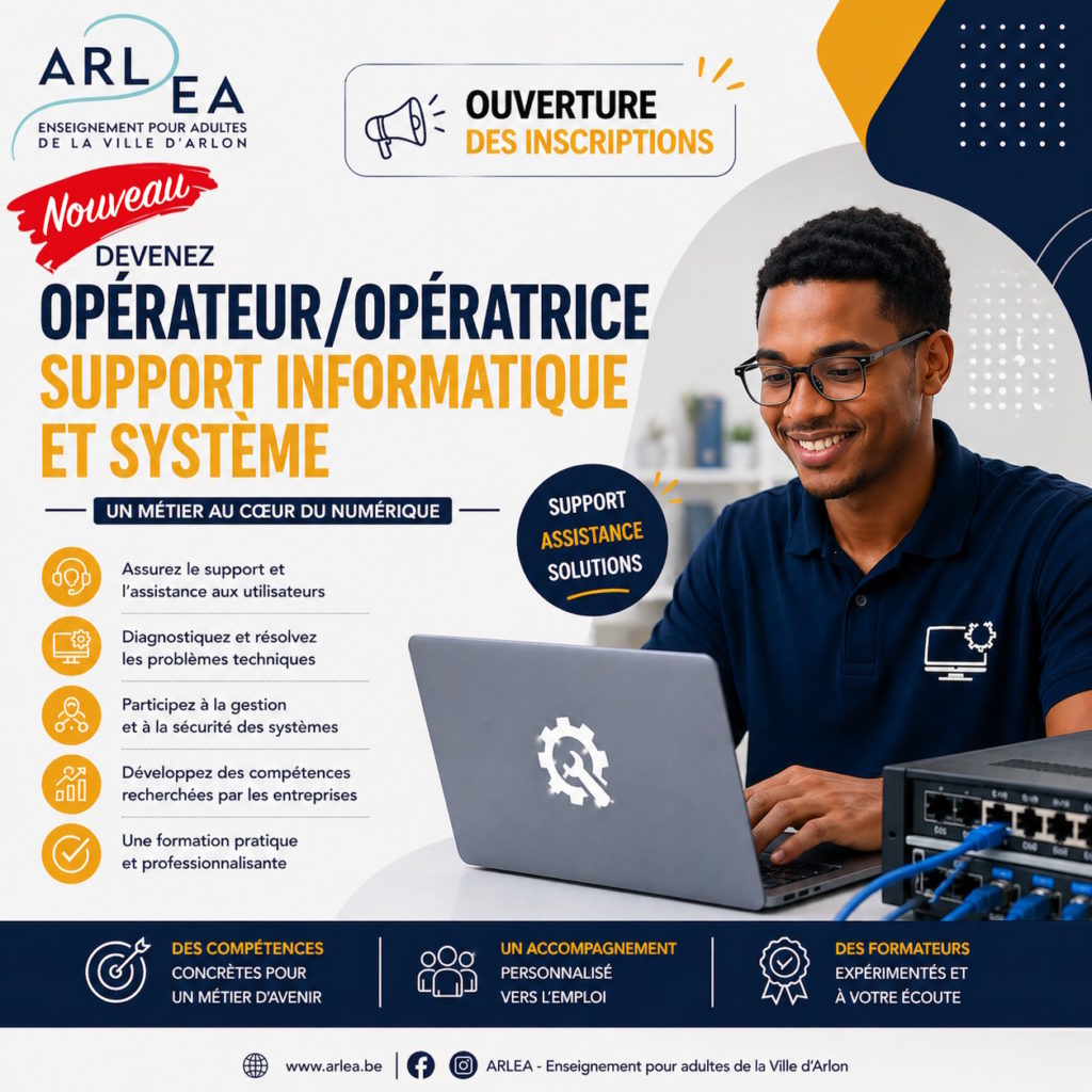 Opérateur / Opératrice Support Informatique et Système